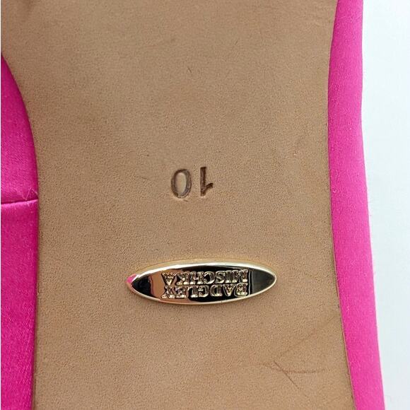 Badgley Mischka Cher Crystal Embellished Heel Pump Women's Pink Size US10 EU41 - Picture 9 of 12